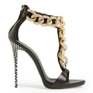 Giuseppe Zanotti Crystal Chain Sandals